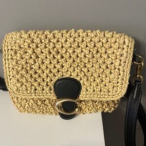 Coach Popcorn Weave Soft Tabby Shoulder Bag